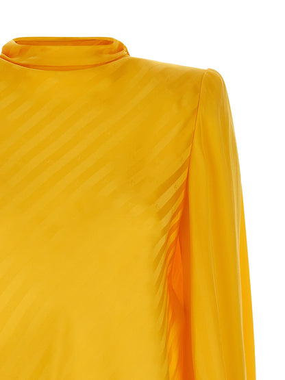 Valentino Garavani Zweifarbige Seidenbluse