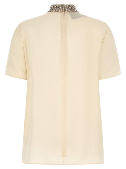 Valentino Garavani Weiße Seiden-Tanktops