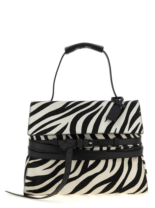 Moschino Zweifarbige Kalbsleder-Handtasche