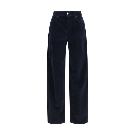 Max Mara Blaue Baumwollhose