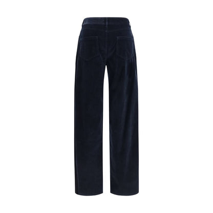 Max Mara Blaue Baumwollhose