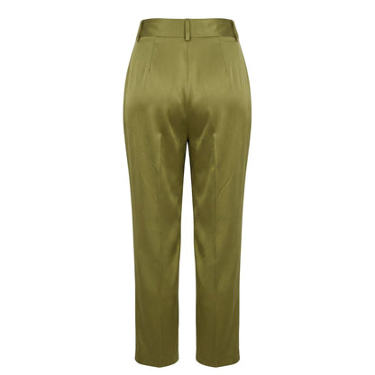 Trussardi Grüne Viskose-Damenhose