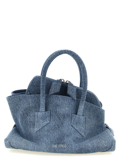 The Attico Blaue Baumwoll-Handtasche