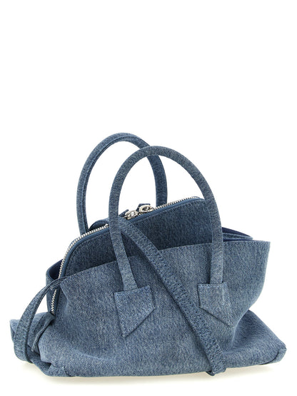 The Attico Blaue Baumwoll-Handtasche