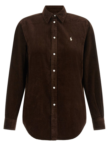 Polo Ralph Lauren Braune Baumwollbluse