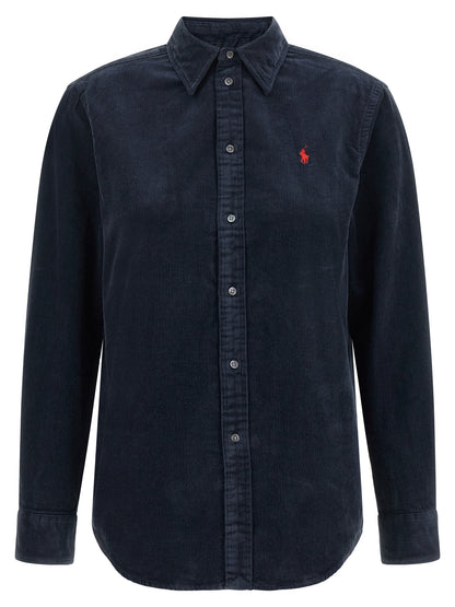 Polo Ralph Lauren Blaue Baumwollbluse