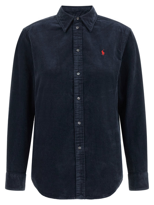 Polo Ralph Lauren Blaue Baumwollbluse
