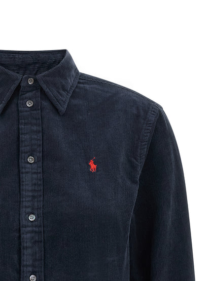 Polo Ralph Lauren Blaue Baumwollbluse