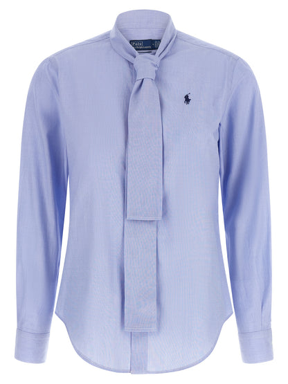 Polo Ralph Lauren Blaue Baumwollbluse