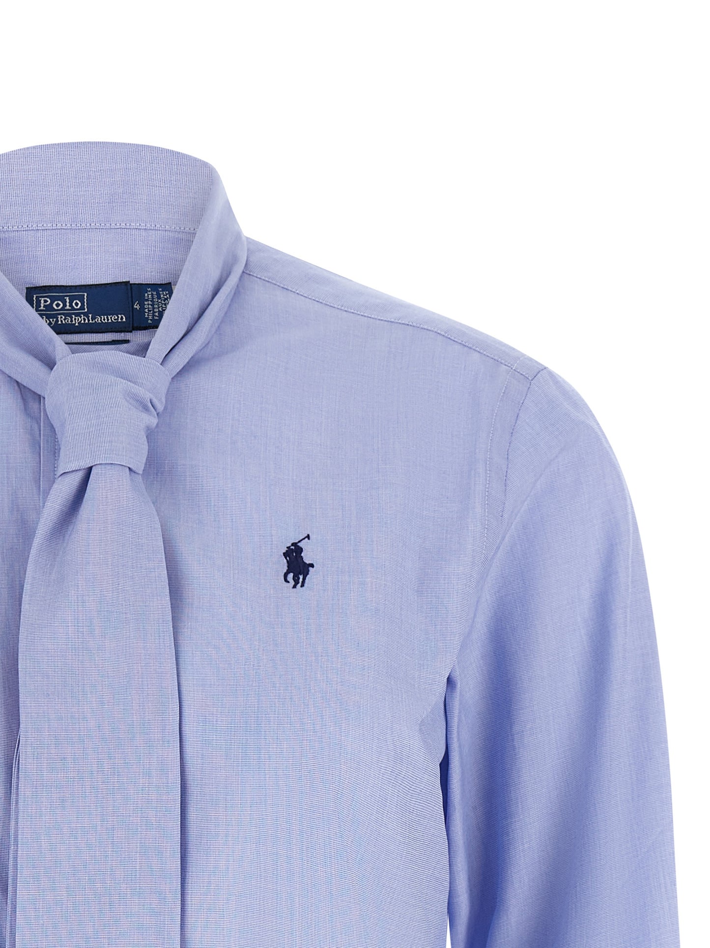 Polo Ralph Lauren Blaue Baumwollbluse