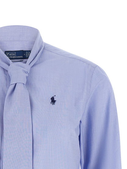 Polo Ralph Lauren Blaue Baumwollbluse