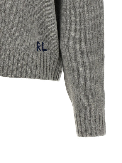 Polo Ralph Lauren Grauer Wollcardigan