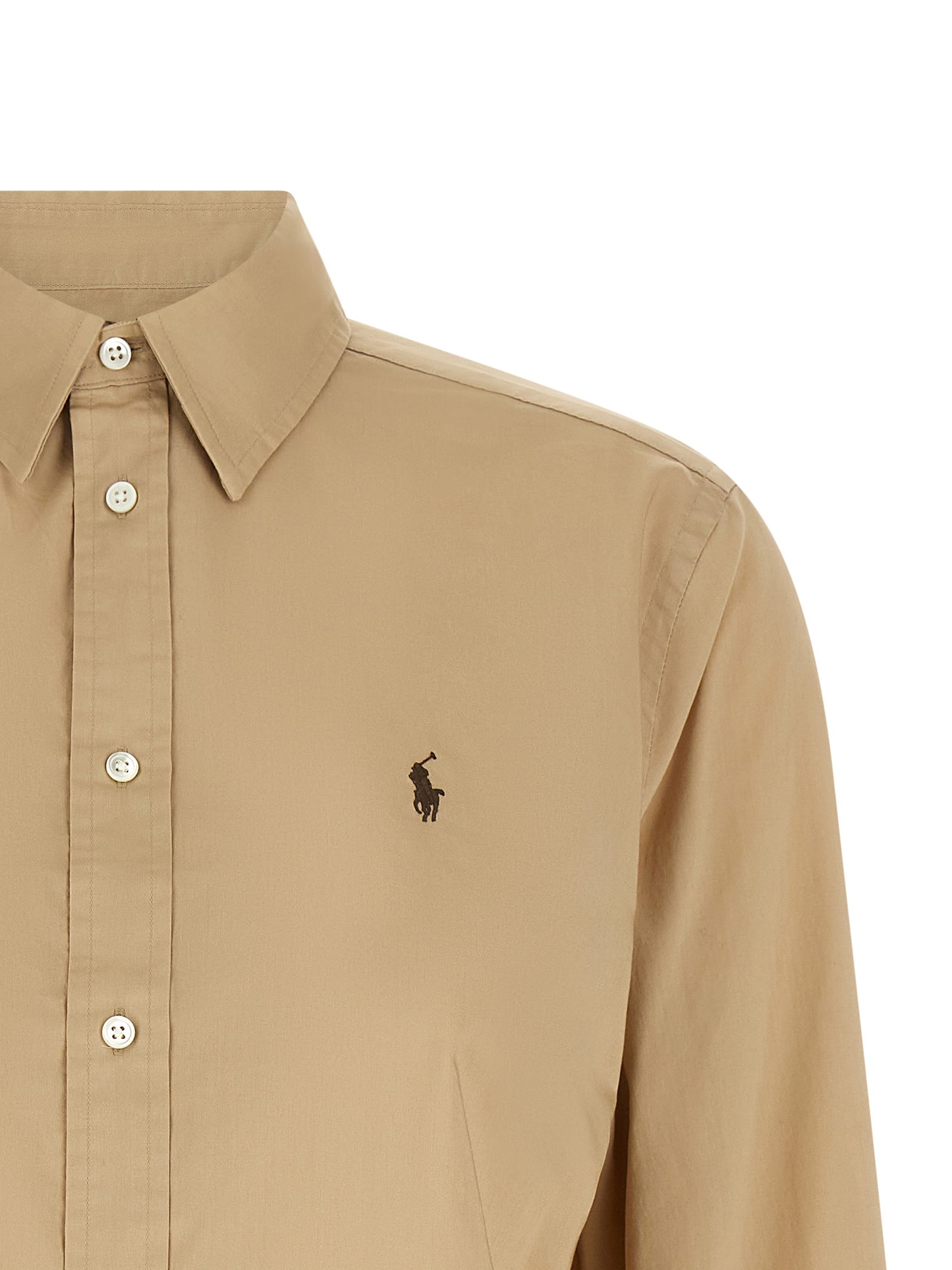 Polo Ralph Lauren Beige Cotton Blouse