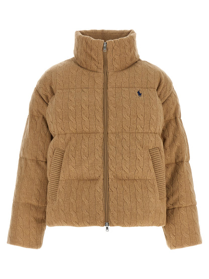 Polo Ralph Lauren Beige Wollmantel Lang