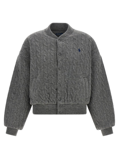 Polo Ralph Lauren Grauer Woll-Bomber