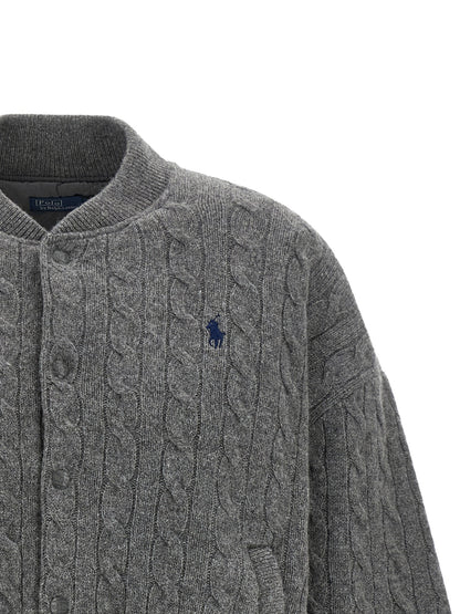 Polo Ralph Lauren Grauer Woll-Bomber