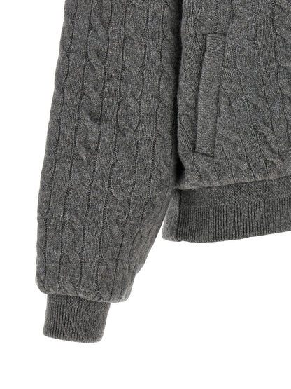 Polo Ralph Lauren Grauer Woll-Bomber