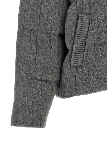 Polo Ralph Lauren Grauer Wollmantel in voller Länge