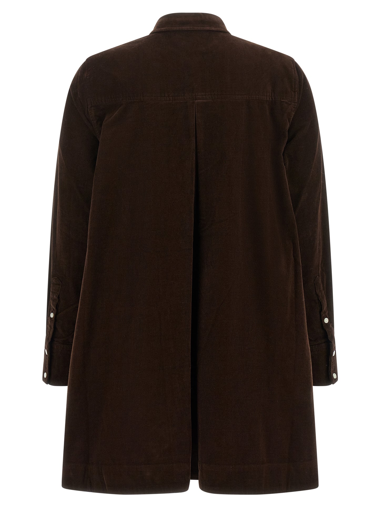 Polo Ralph Lauren Kurzes Kleid aus brauner Baumwolle