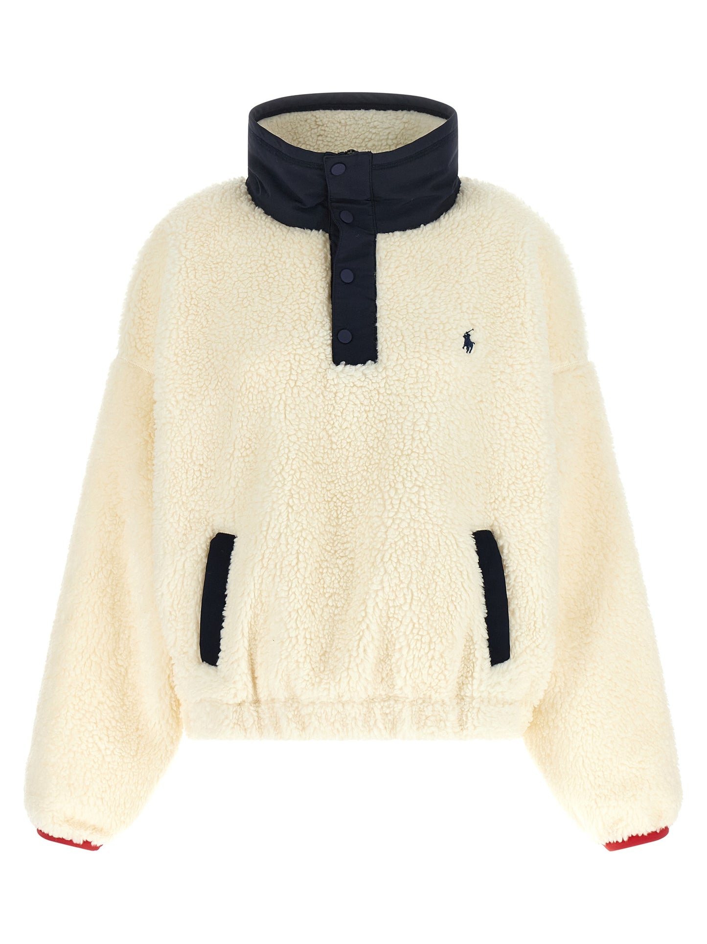 Polo Ralph Lauren Weiße Strickjacke aus Polyester