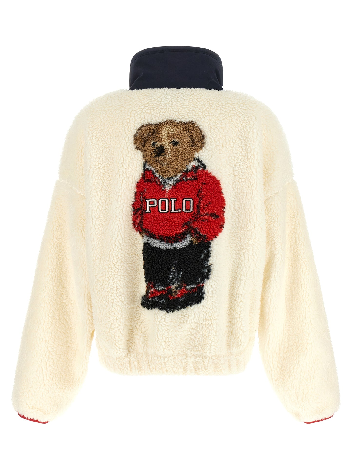 Polo Ralph Lauren Weiße Strickjacke aus Polyester