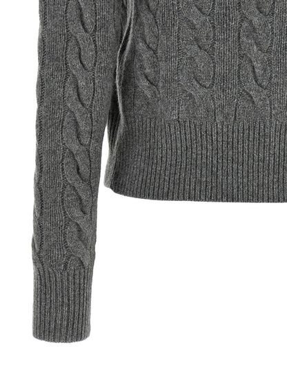 Polo Ralph Lauren Grauer Wollcardigan