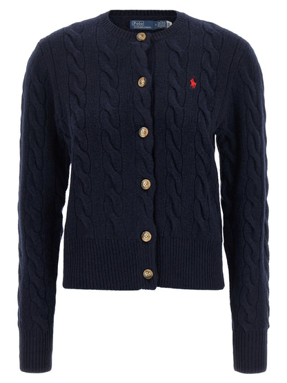 Polo Ralph Lauren Blauer Wollcardigan