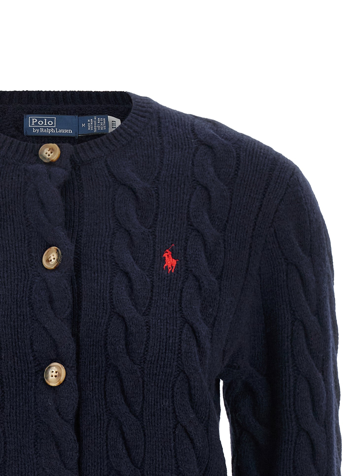 Polo Ralph Lauren Blauer Wollcardigan