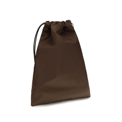 Prada Braune Clutch aus Polyamid