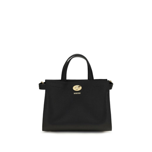 Burberry Schwarze Baumwoll-Handtasche