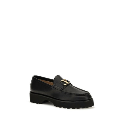 Valentino Garavani Schwarze Bos Taurus Kalbsleder Plateau-Loafer