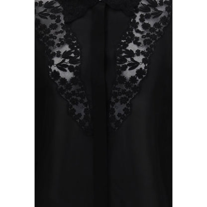 Fendi Schwarze Seidenbluse