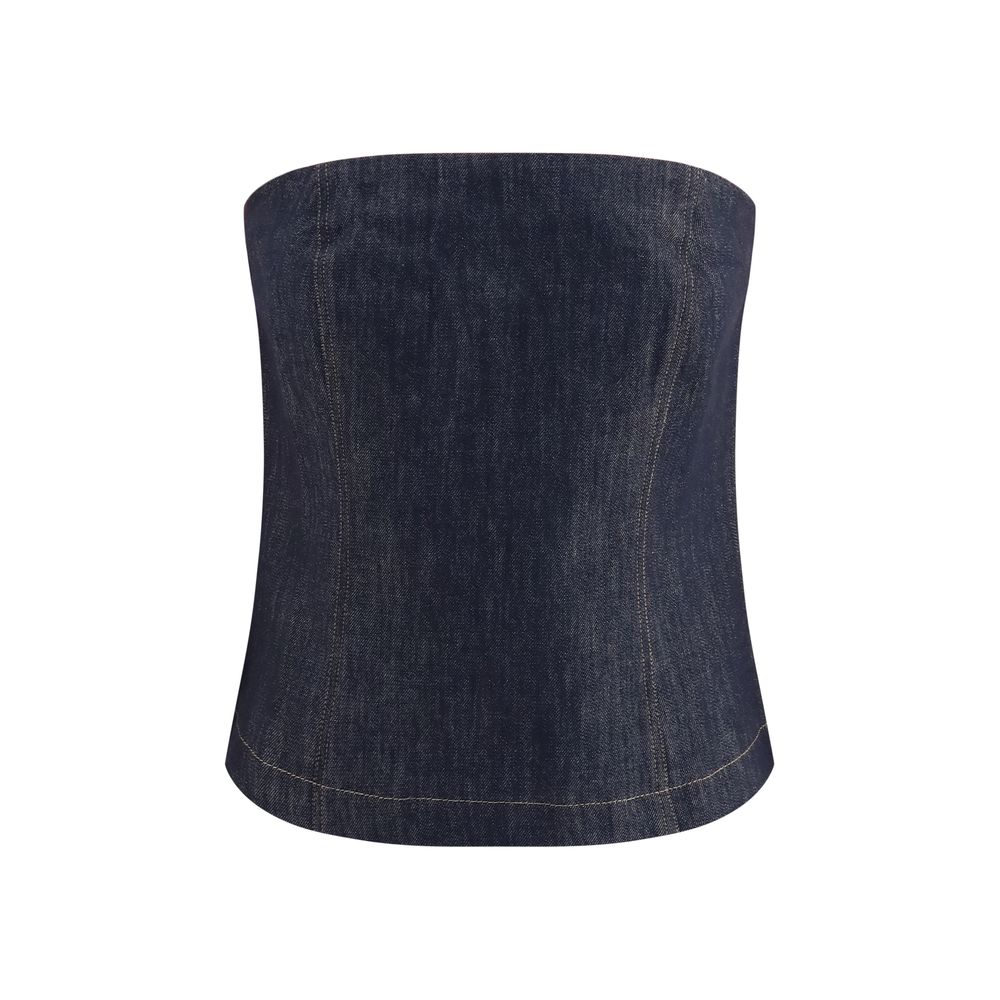 Brunello Cucinelli Blauer Baumwollbody