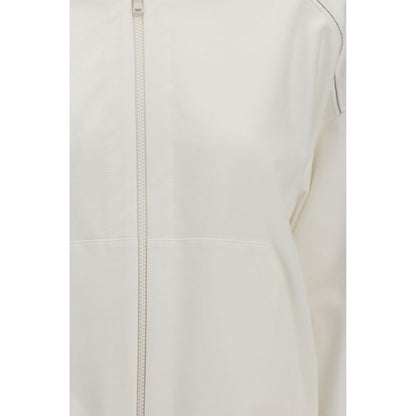 Brunello Cucinelli Weißes Baumwoll-Sweatshirt