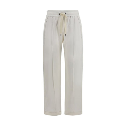 Brunello Cucinelli Weiße Baumwoll-Sporthose