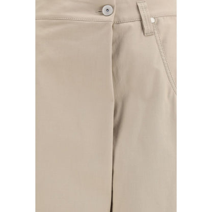 Brunello Cucinelli Beige Cotton Casual Pants