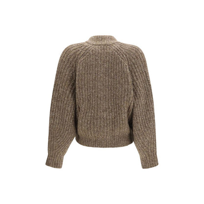 Brunello Cucinelli Brauner Kaschmir-Strickjacke