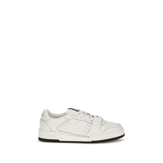 Fendi Pelle di Vitello Bos Taurus Athletic Sneakers – Bianco