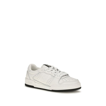 Fendi Weiße Kalbsleder Bos Taurus Athletic Sneaker