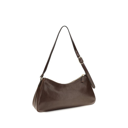 Prada Braune Kalbsleder Bos Taurus Schultertasche