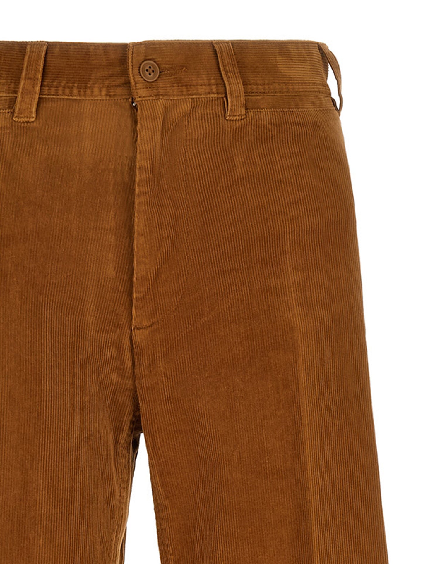 Polo Ralph Lauren Braune Baumwollhose mit ausgestelltem Bein