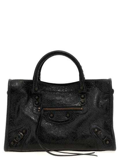 Balenciaga Schwarze Lammleder-Schultertasche