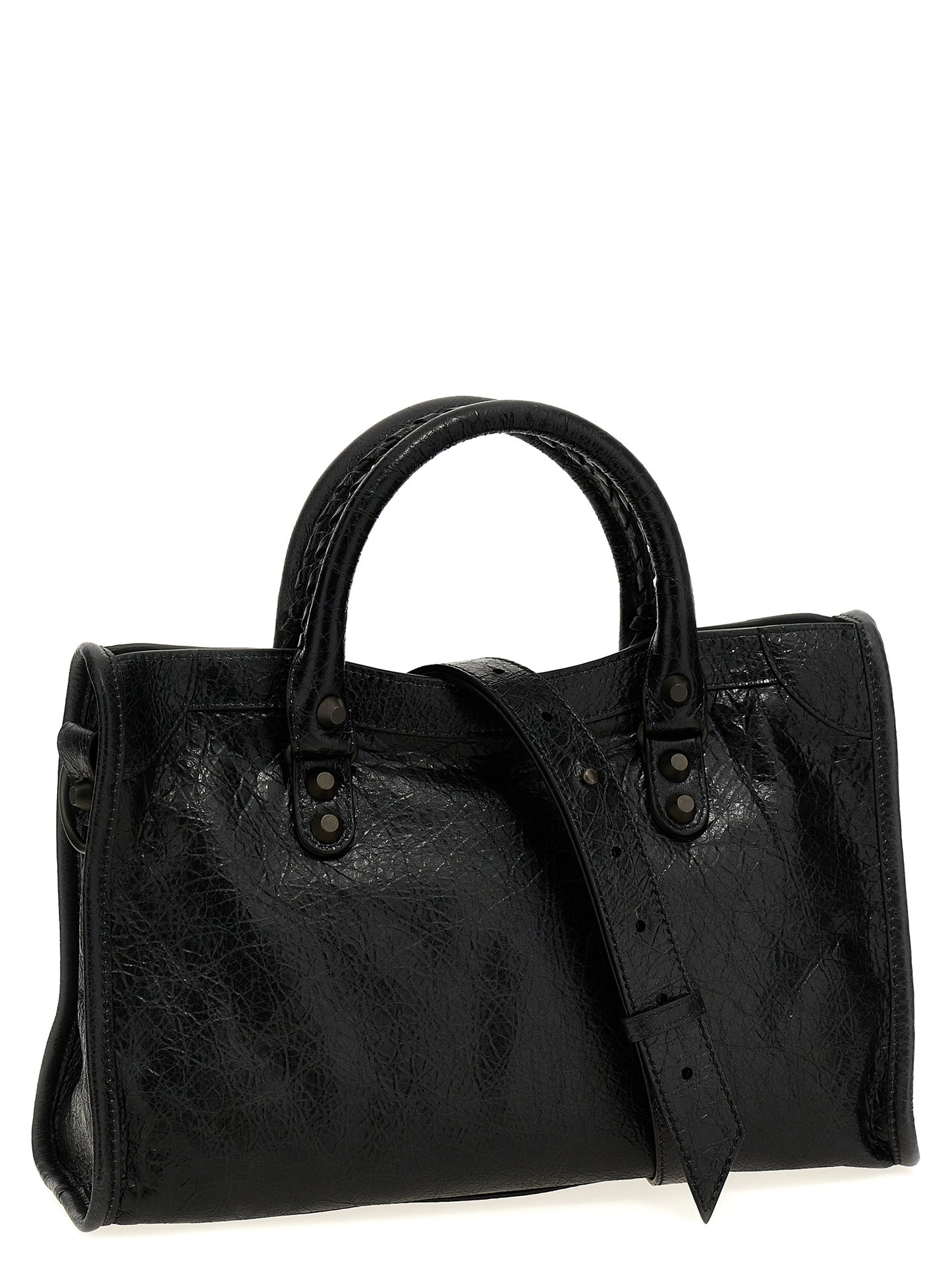 Balenciaga Schwarze Lammleder-Schultertasche