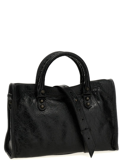 Balenciaga Schwarze Lammleder-Schultertasche