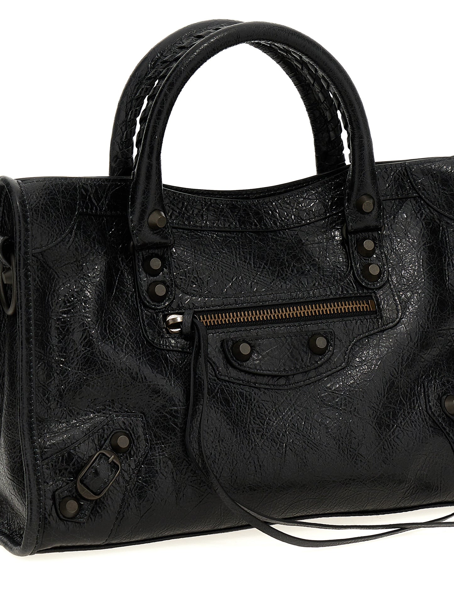 Balenciaga Schwarze Lammleder-Schultertasche