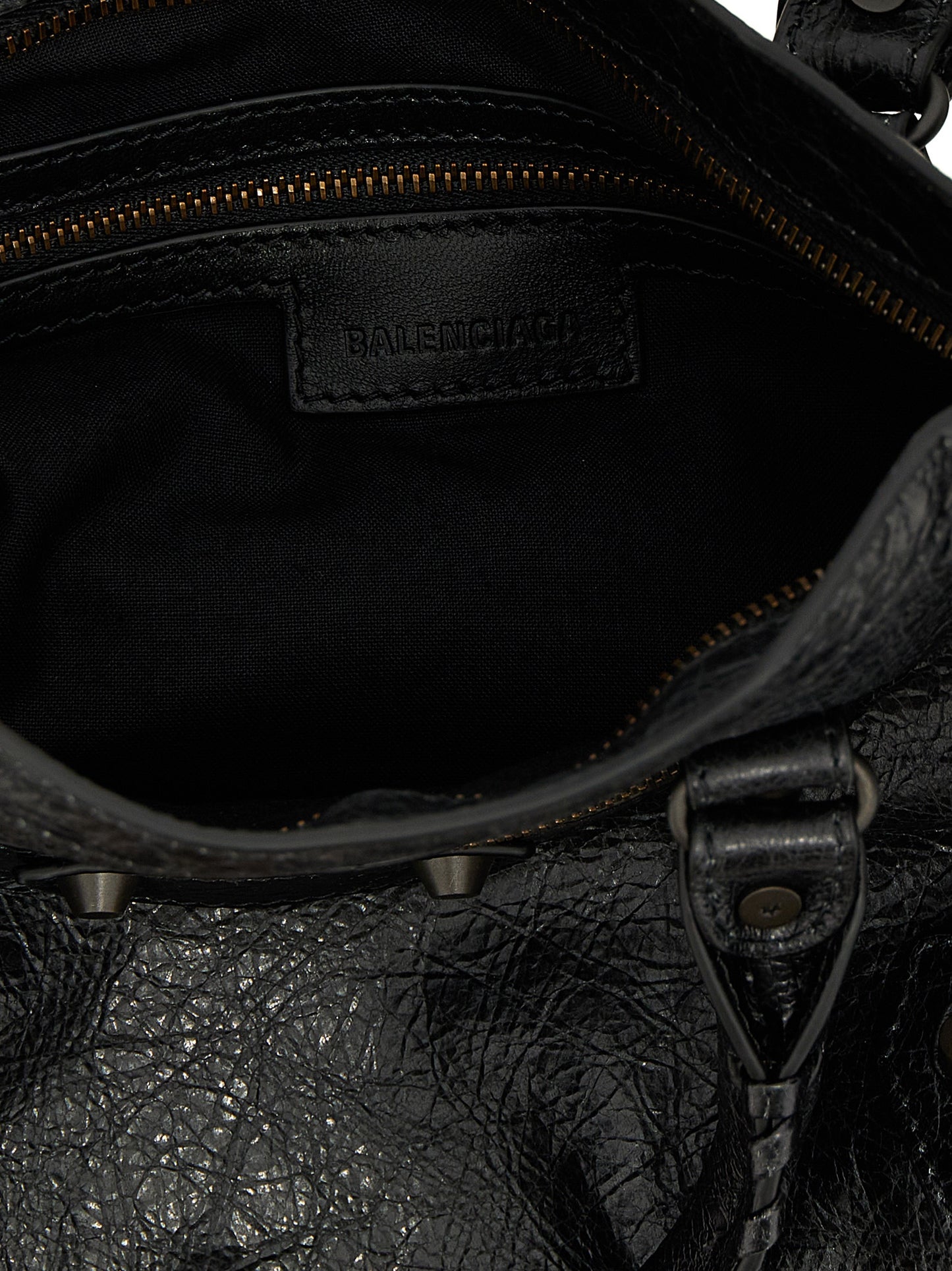 Balenciaga Schwarze Lammleder-Schultertasche