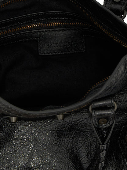 Balenciaga Schwarze Lammleder-Schultertasche