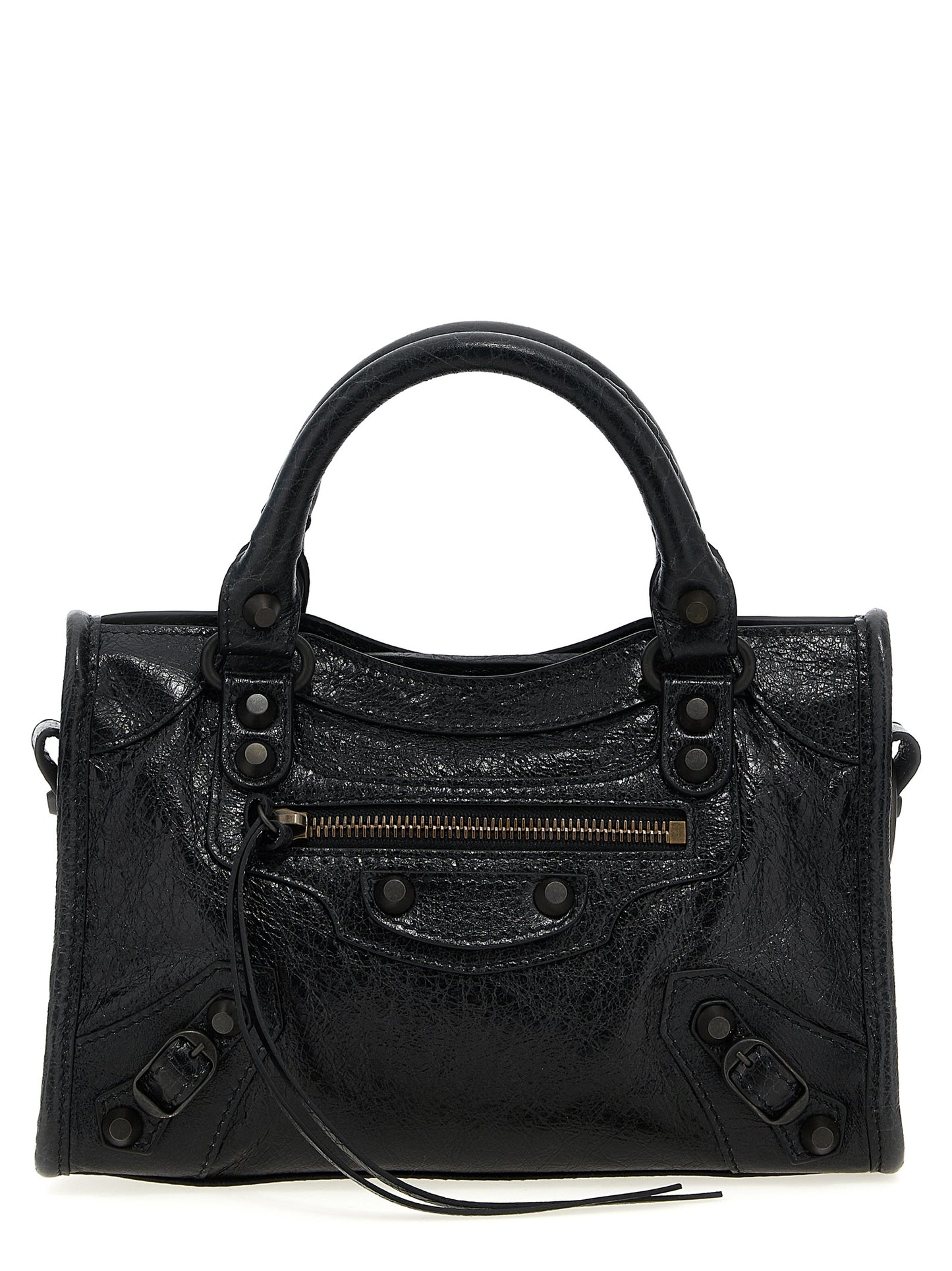 Balenciaga Schwarze Lammleder-Schultertasche