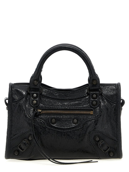 Balenciaga Schwarze Lammleder-Schultertasche