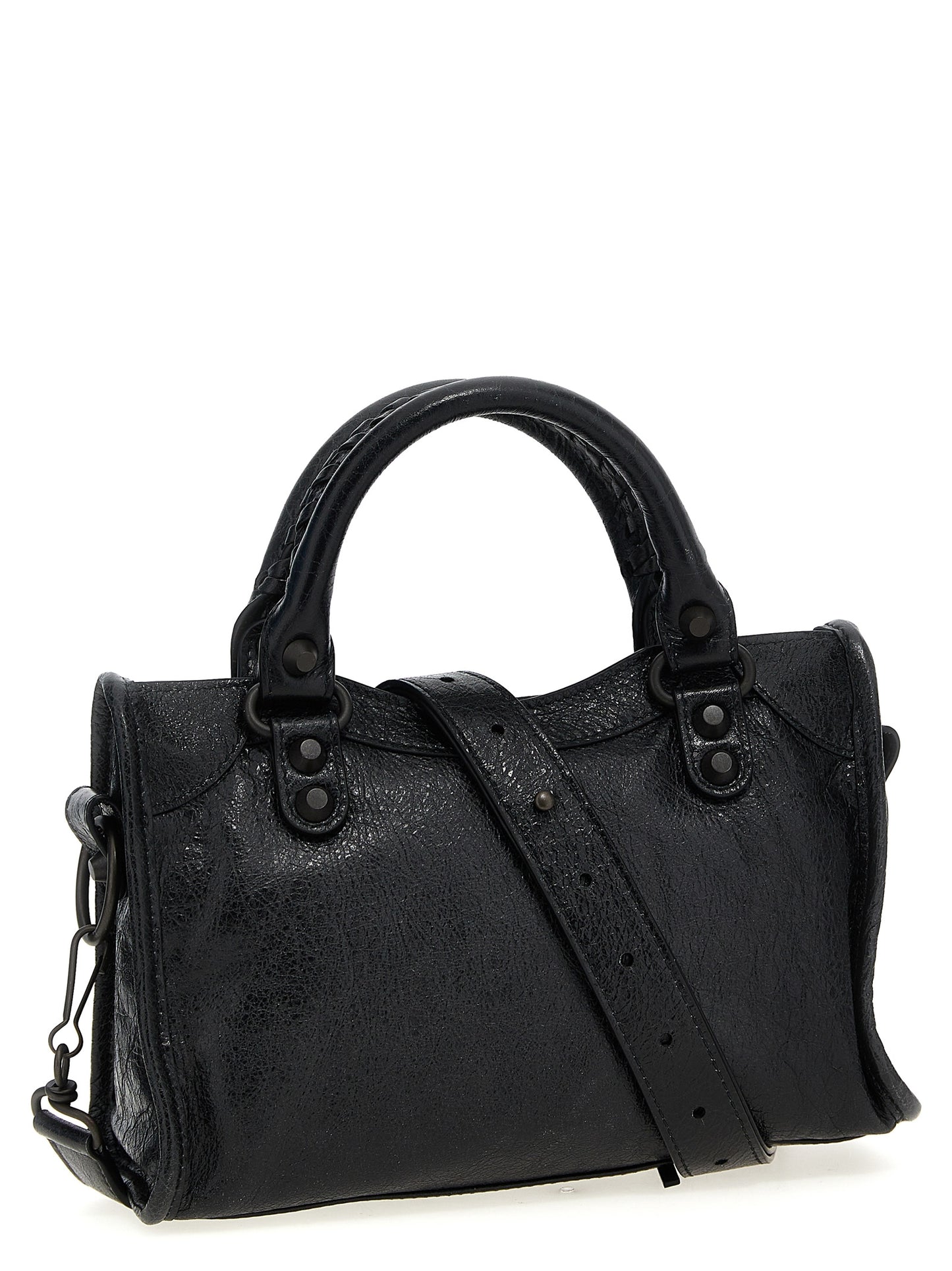 Balenciaga Schwarze Lammleder-Schultertasche